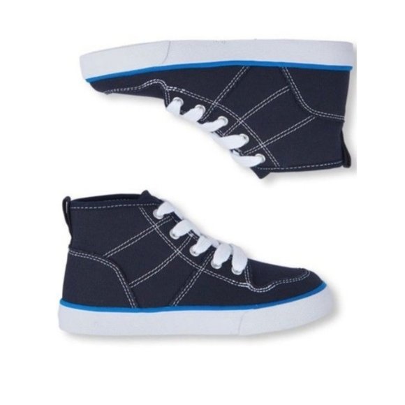 The Children's Place Boys' MidTop Rockstar Sneaker - Picture 2 of 2